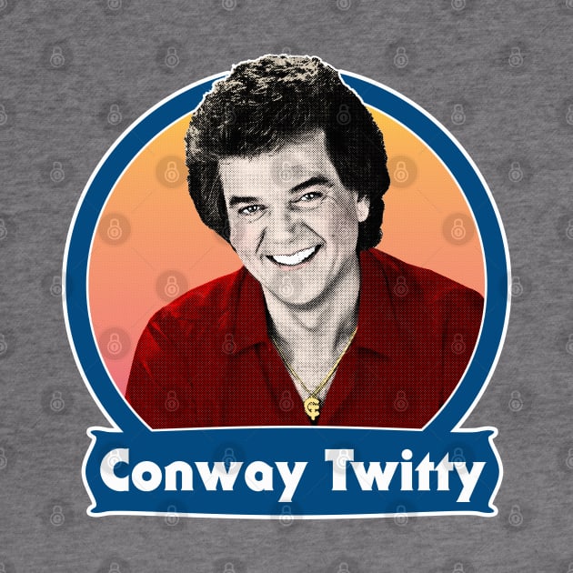 Conway Twitty / Retro 70s Style Design by DankFutura